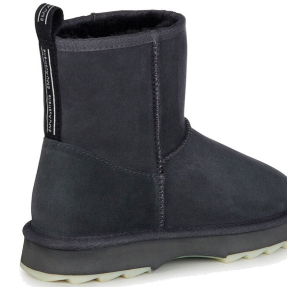 EMU Australia Suede & Sheep’s Fur Ankle Boots - Picture 2 of 4